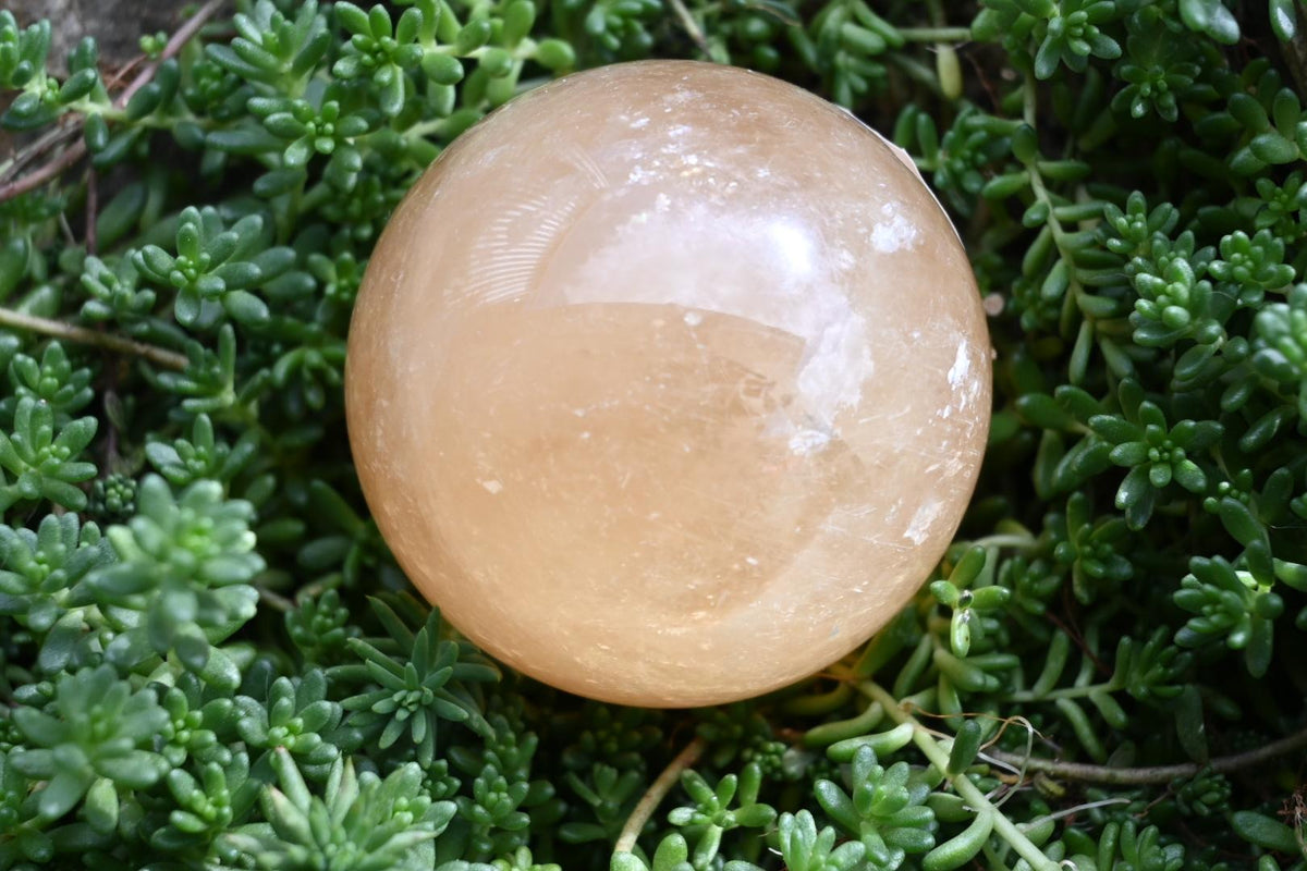 Honey Calcite Sphere