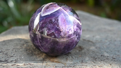 Chevron Amethyst Sphere