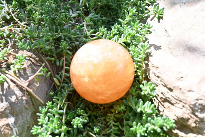 Orange Calcite Sphere