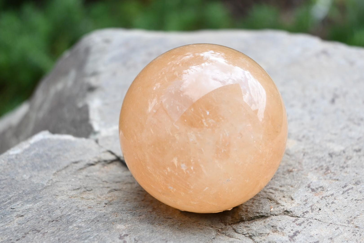 Honey Calcite Sphere